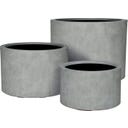 fleur ami Pure Bodengefäß Cylinder hellgrau - Ø 48 cm, H 30 cm