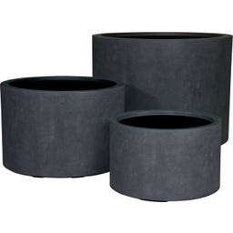 fleur ami Pure Bodengefäß Cylinder anthrazit - Ø 48 cm, H 30 cm