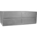fleur ami Polystone Raumteiler grau - 100 x 35 x 60 cm