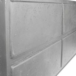fleur ami Polystone Raumteiler grau - 100 x 35 x 60 cm