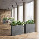 fleur ami Polystone Raumteiler grau - 100 x 35 x 60 cm