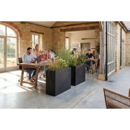 fleur ami Polystone Raumteiler anthrazit - 100 x 35 x 60 cm