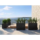 fleur ami Polystone Raumteiler anthrazit - 100 x 35 x 60 cm