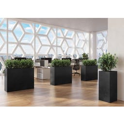 fleur ami Polystone Raumteiler anthrazit - 100 x 35 x 60 cm