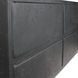 fleur ami Polystone Raumteiler anthrazit - 100 x 35 x 60 cm