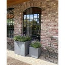 fleur ami Polystone Pflanzwürfel grau