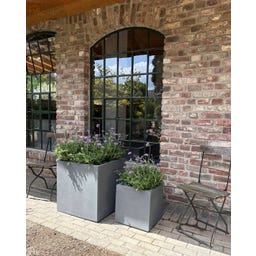 fleur ami Polystone Pflanzwürfel grau