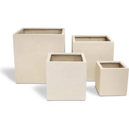 fleur ami Polystone Pflanzwürfel creme