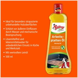 POLIBOY Arbeitsplatten Öl - 500 ml