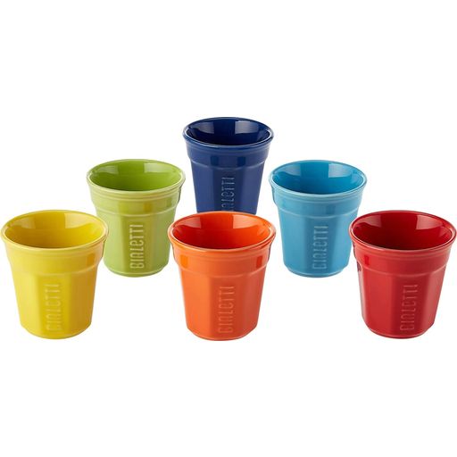 Bialetti Espresso Cups, 6 Pieces - A Variety of Colours