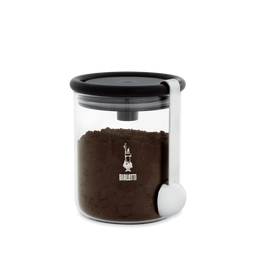 Bialetti Kaffedosa av Glas med Sked för 250 g