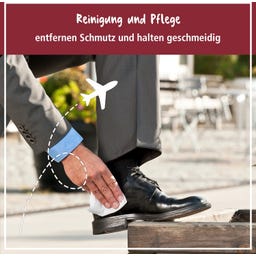 POLIBOY Sofort-Glanz Leder Feuchttücher - 10 Stück