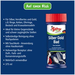 POLIBOY Silber Gold Bad - 375 ml