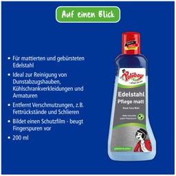POLIBOY Edelstahl Pflege matt - 200 ml