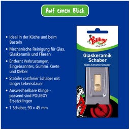 POLIBOY Glaskeramik Schaber - 1 Stk