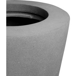 fleur ami Polystone Bodenvase Conical grau - Ø 43 cm, H 80 cm