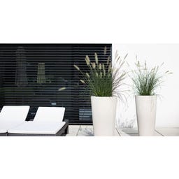 fleur ami Polystone Bodenvase Conical creme
