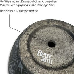 fleur ami Linea Pflanzgefäß anthrazit, 3er Set