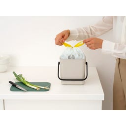 Brabantia Poubelle Sort & Go, 3 litres - Soft Beige