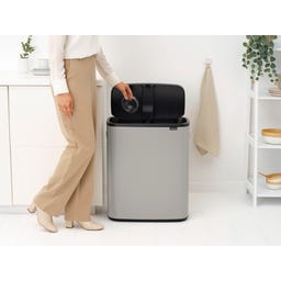 Brabantia Bo Touch Bin, 60 Liter - Soft Grey