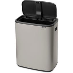 Brabantia Bo Touch Bin, 60 Liter - Soft Grey