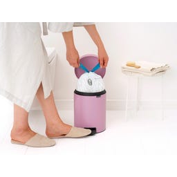Treteimer Newicon 5 L mit Kunststoffeinsatz - Lilac Pink