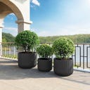 fleur ami Linea Pflanzgefäß anthrazit - Ø 37 cm, H 30 cm