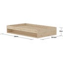 Flexa GROW Doppelbett mit Regal, 120x200 cm