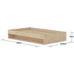 Flexa GROW Doppelbett mit Regal, 120x200 cm