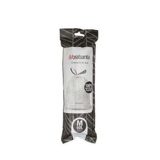 Brabantia PerfectFit Bin Liners - In A Roll - 60L (M) - 10 Pieces