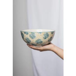Tranquillo Boho Chic Salad Bowl - blue