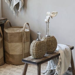 Chic Antique Bouteille à Base Tressée
