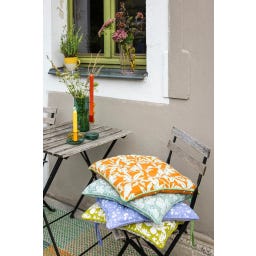 Tranquillo Leafy Forest Seat Cushion, orange - 1 item