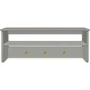 Flexa LUNA Wall Shelf, Grey - 1 piece