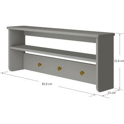 Flexa LUNA Wall Shelf, Grey - 1 piece