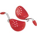 Cuisipro Silikon-Eier-Pochierer - rot,  2er Set - 1 Set
