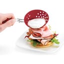 Cuisipro Silikon-Eier-Pochierer - rot,  2er Set - 1 Set