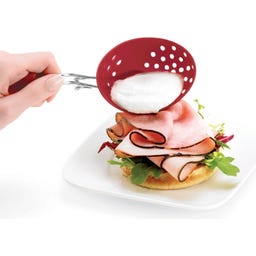 Cuisipro Silikon-Eier-Pochierer - rot,  2er Set - 1 Set