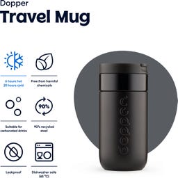 Dopper Travel Mug - 300 ml - Blazing Black