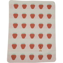 JUWEL Baby Blanket "Strawberry" with Embroidered Detail