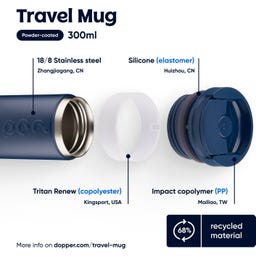 Dopper Travel Mug - 300 ml - Breaker Blue