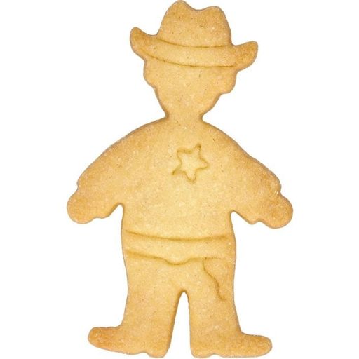 Cowboy Cookie Cutter, Stainless Steel, 8 cm - 1 item