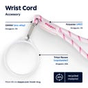 Dopper Wrist Cord White Mug Ring - Cherry Pink
