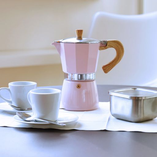 gnali & zani Venezia - Espresso Maker - 6 Cups - Pink