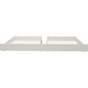 CLASSIC 2 Schubladen für Einzel- und Etagenbett 90x200 cm, Weiß lasiert