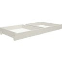 CLASSIC 2 Schubladen für Einzel- und Etagenbett 200 cm - Weiß lasiert