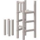 CLASSIC Plattform und Pfosten für Hochbett 120 cm - Grau lasiert