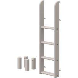 CLASSIC Leiter und Pfosten für Etagenbett 154 cm - Grau lasiert