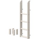 CLASSIC Leiter und Pfosten für Etagenbett 154 cm - weiß lasiert
