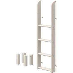 CLASSIC Leiter und Pfosten für Etagenbett 154 cm - weiß lasiert